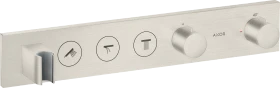Hansgrohe AXOR ShowerSolutions Thermostatmodul Select 530/90 Unterputz für 3 Verbraucher edelstahloptik