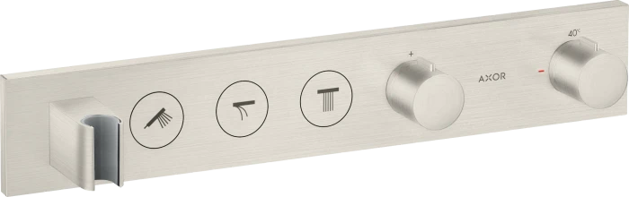 Hansgrohe AXOR ShowerSolutions Thermostatmodul Select 530/90 Unterputz für 3 Verbraucher edelstahloptik