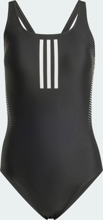 adidas 3-Streifen Rubber Graphic Badeanzug schwarz (Damen)