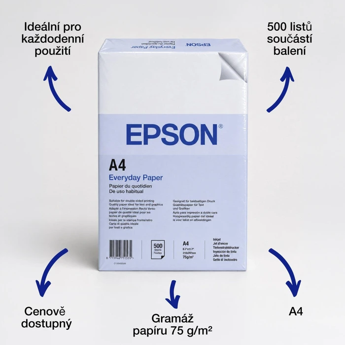 Epson Everyday Paper Universalpapier weiß, A4, 75g/m², 500 Blatt