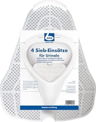 Dr. Becher Siebeinsätze für Urinale, 4 Stück