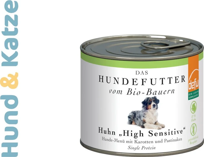 defu High Sensitiv Huhn getreidefrei Adult Hundefutter, 2.40kg (12x 200g)