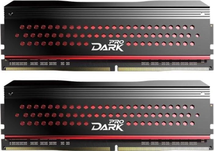 TeamGroup Dark Pro rot UDIMM 16GB Kit, DDR4-3200, CL14-14-14-31
