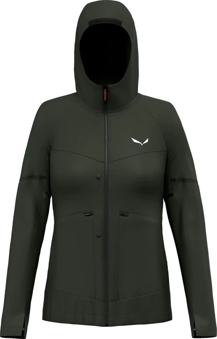 Salewa Puez Hemp Durastretch Hybrid 2in1 Funktionsjacke green/dark olive (Damen)