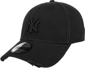 New Era 9FORTY New York Yankees Distress Kappe schwarz