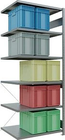 Schulte Lagertechnik Multiplus 250 Anbauregal 100x250x80cm verzinkt