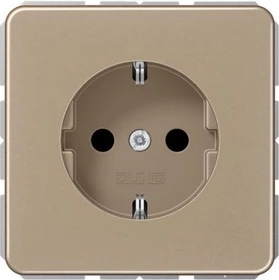 Jung Serie CD SCHUKO Steckdose Metall 16A 250V, gold-bronze