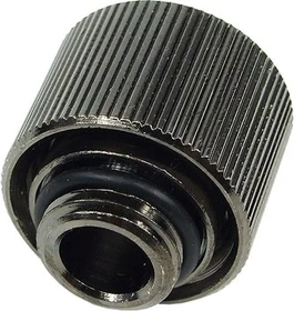 Aquatuning Schlauchanschluss, G1/4" auf 16/10mm, schwarz vernickelt