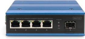 Digitus DN-65 Industrial Railmount Gigabit Switch, 4x RJ-45, 1x SFP (DN-651134)