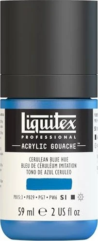 Liquitex Professional Acrylic Gouache cerulean blue hue, 59ml