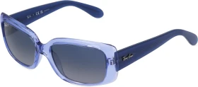 Ray-Ban RB4389 55mm polished transparent light violet/blue