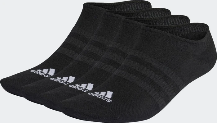 adidas Thin and Light No-Show Socken black/white, 3 Paare