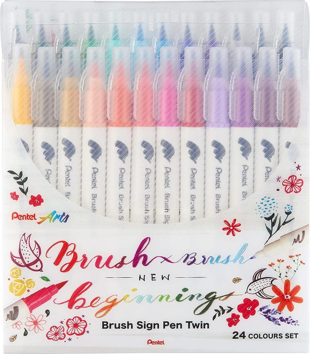 Pentel Brush Sign Pen Twin SESW30C
