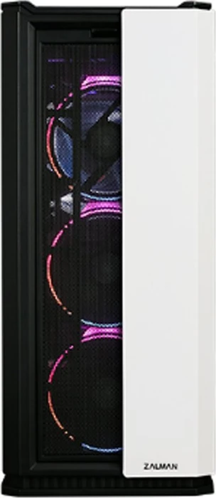 Zalman X3, weiß, Glasfenster