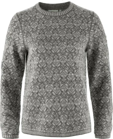 Fjällräven Snow Round Neck Strickpullover grau (Damen)