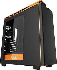 NZXT H440 schwarz/orange, Acrylfenster, schallgedämmt
