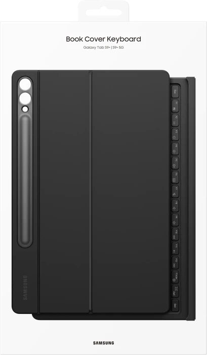 Samsung EF-DX815 Book Cover Keyboard für Galaxy Tab S9+ / S9 FE+ / S10+, schwarz, DE