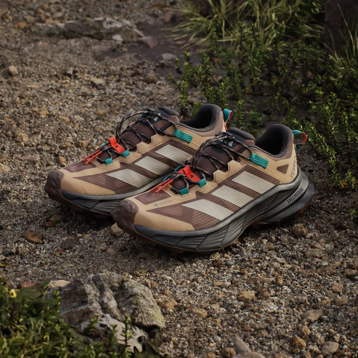 adidas Terrex Freehiker SL Gore-Tex earth strata/beige/pure teal (Herren)