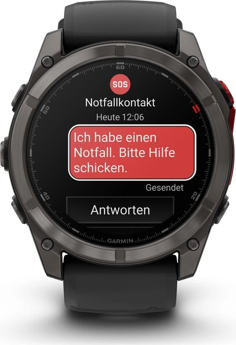Garmin Fenix 8 Pro 51mm MicroLED carbon grey dlc titanium/black-pebble grey silicone