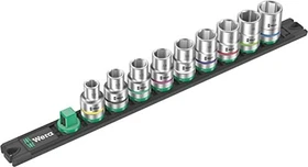 Wera Magnetleiste C 4 Zyklop Steckschlüsselsatz, 9-tlg.