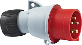 Brennenstuhl Steckdose elektrisch 380V 3 Phasen 5 Spindeln, rot