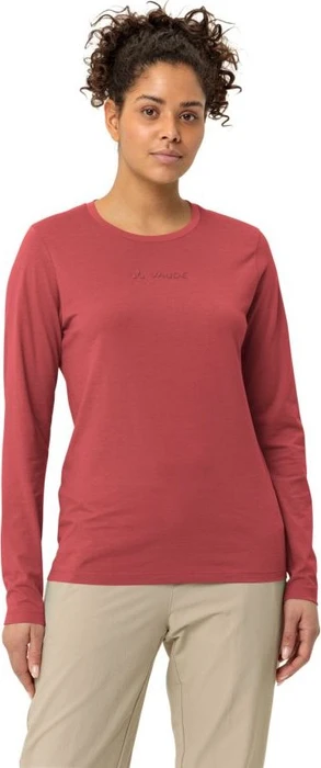 Vaude Logo Shirt langarm brick (Damen)