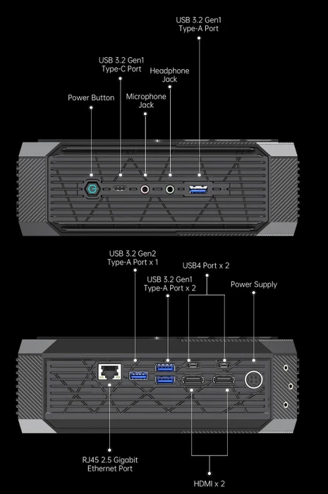 Minisforum Neptune HX99G, Ryzen 9 6900HX, Radeon RX 6600M
