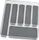 Wenko Kunststoff Besteckeinsatz 6 Fächer grau/transparent (54797100)