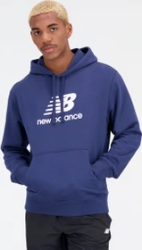 New Balance Essentials Stacked Logo French Terry Hoodie nb navy (Herren)