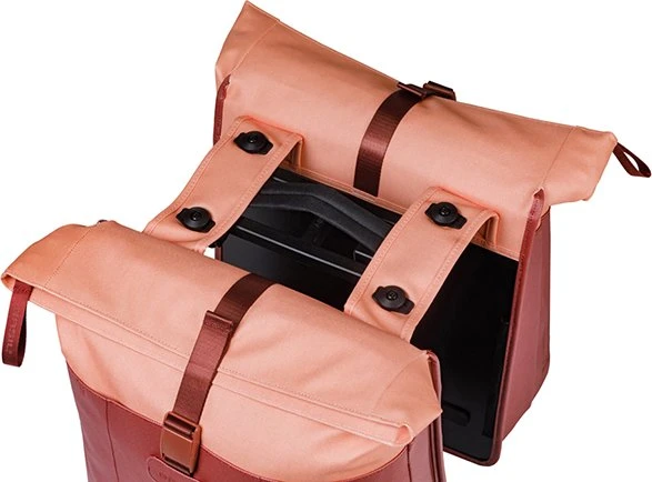 Basil Vive Doppeltasche MIK Gepäcktasche bordeaux/pink