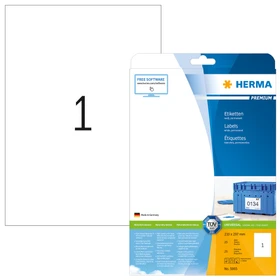 Herma Etiketten Premium, A4, weiß, matt, 25 Blatt (25 Etiketten)