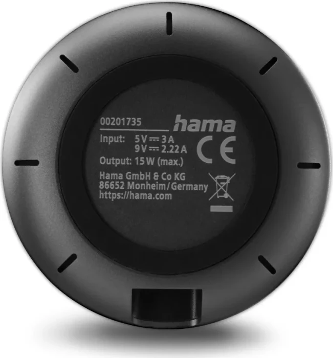 Hama Kabelloses Qi2-Ladegerät 15W schwarz