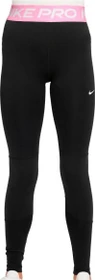 Nike Pro Dri-FIT Hose lang black/pink rise/white (Junior)
