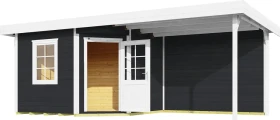 Weka 213 B+ 593x298cm Gartenhaus anthrazit