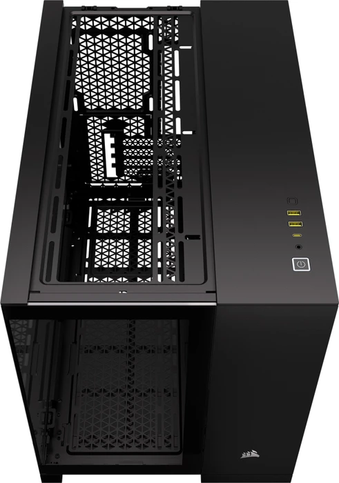 Corsair 2500X RGB, schwarz, Glasfenster