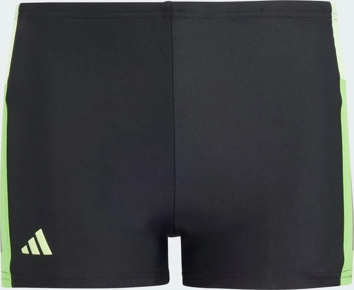 adidas Colourblock 3-Streifen Badehose black/green night/lucid lime (Junior)