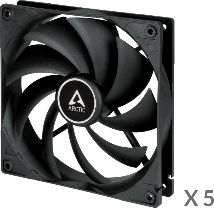 ARCTIC F14 schwarz, 140mm, 5er-Pack