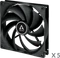 ARCTIC F14 schwarz, 140mm, 5er-Pack Vorschaubild
