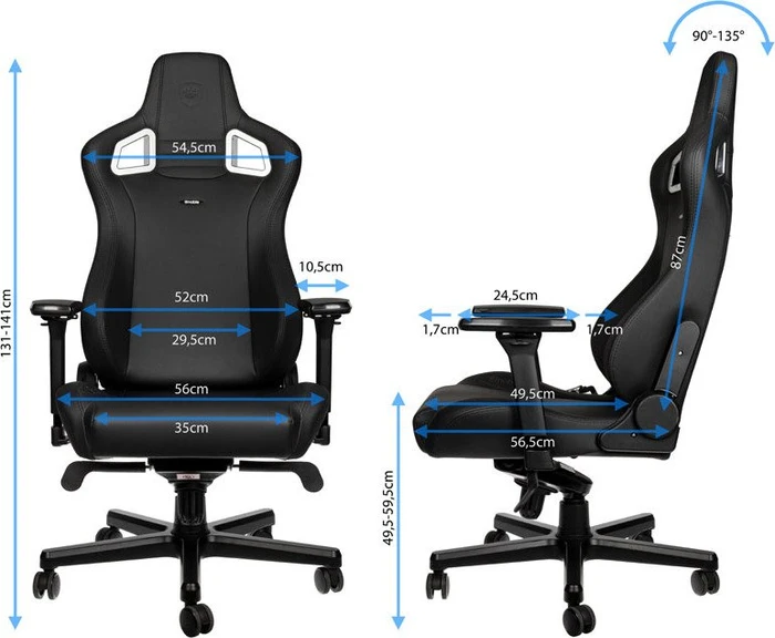 noblechairs Epic Black Edition Gamingstuhl, schwarz