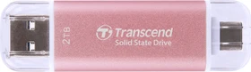 Transcend ESD310P 2TB Pink, USB-A + USB-C, USB 3.2 Gen 2×1