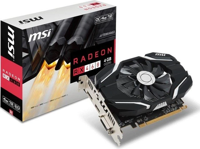 MSI Radeon RX 460 4G OC, 4GB GDDR5, DVI, HDMI, DP