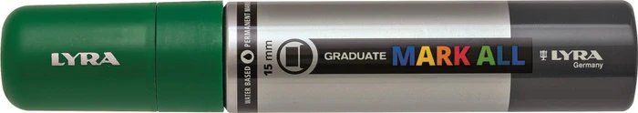 Lyra Graduate Mark All Permanentmarker 15mm saftgrün