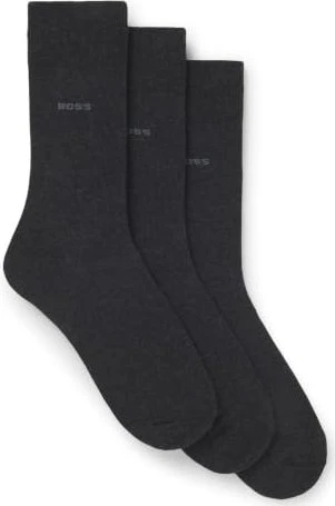 Hugo Boss 3P RS Uni CC Socken dunkelgrau, 3 Paare (Herren)