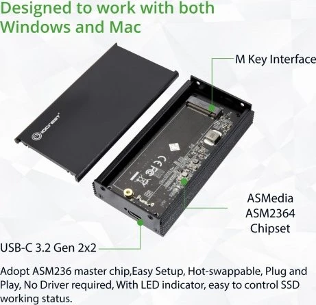 IOCrest SY-ENC40231, USB-C 3.2