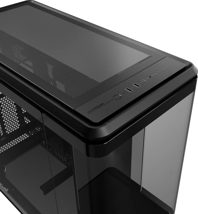 Cooler Master MasterFrame 360 Panorama, schwarz, Glasfenster