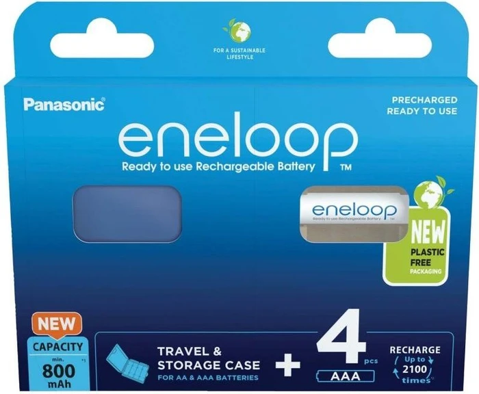 Panasonic eneloop (Gen 4) Micro AAA NiMH 750mAh, 4er-Pack (BK-4MCCEC/4BE)