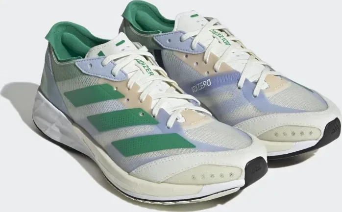 adidas Adizero Adios 7 white tint/court green/blue dawn (Damen)