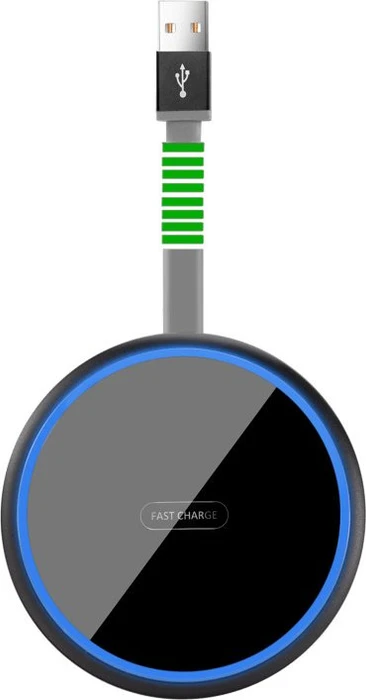 Felixx Premium Slim Wireless Fast Charger Qi aus Aluminium und Glas schwarz