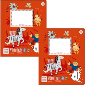 Ursus Formati Schulheft Creativ W.1, Quart, liniert, 20 Blatt, 2er-Pack