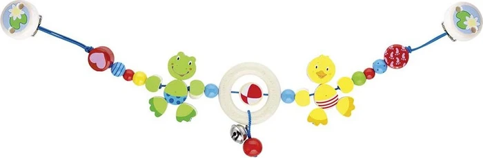 Heimess Kinderwagenkette Frosch und Ente